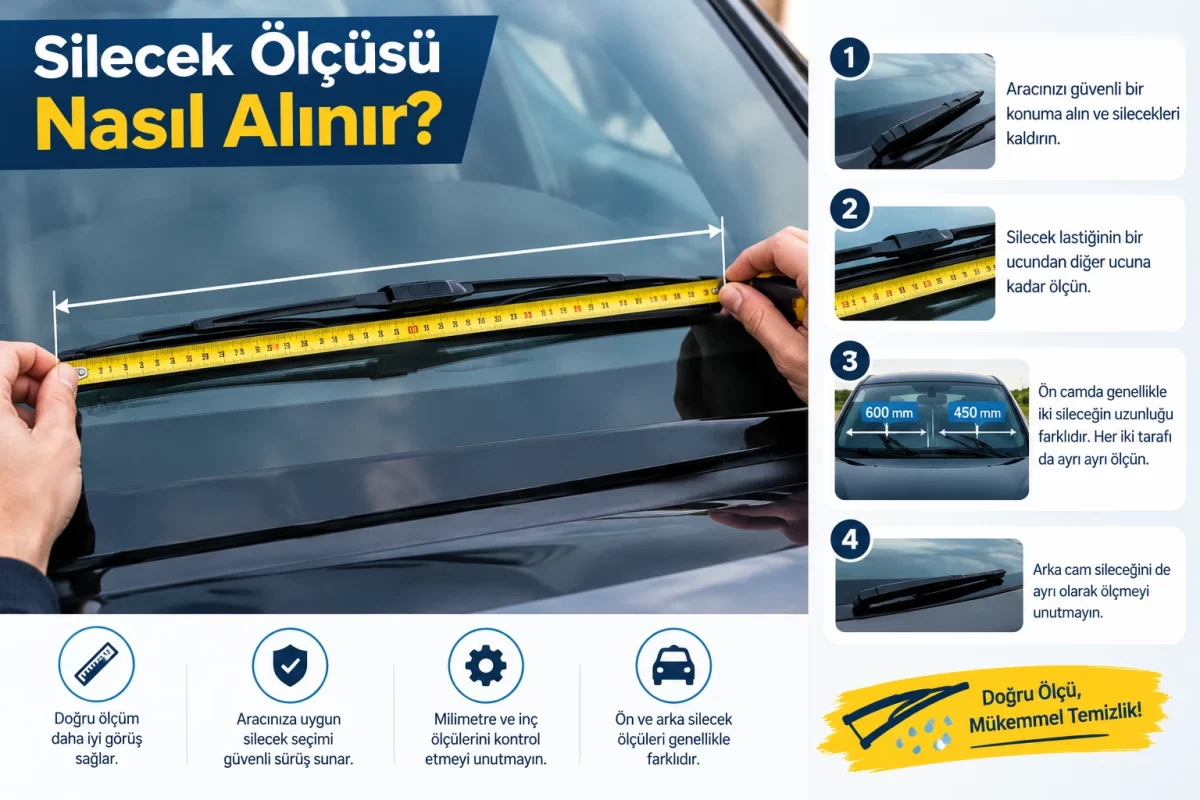 Silecek ölçüsü nasıl alınır